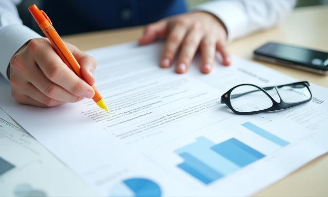 Professional contract review meeting